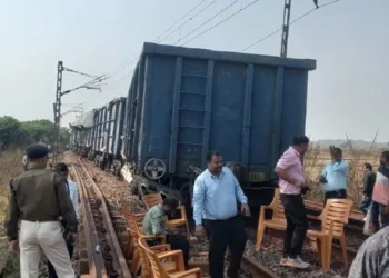 Major Freight Train Derails Near Rajkharasawan Station, Southeast Railway; No Casualties Reported, Recovery Efforts Underway to Restore Service Soon.