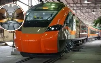 Vande Bharat Sleeper Train's Second Rake Arrives in Khajuraho, Madhya Pradesh; Trial Run Underway on Mahoba-Khajuraho Route