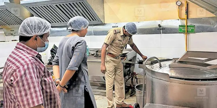Railway Police Conducts Food Safety Check on Vande Bharat Train in Shornur as Part of 'Operation Pothichoru'